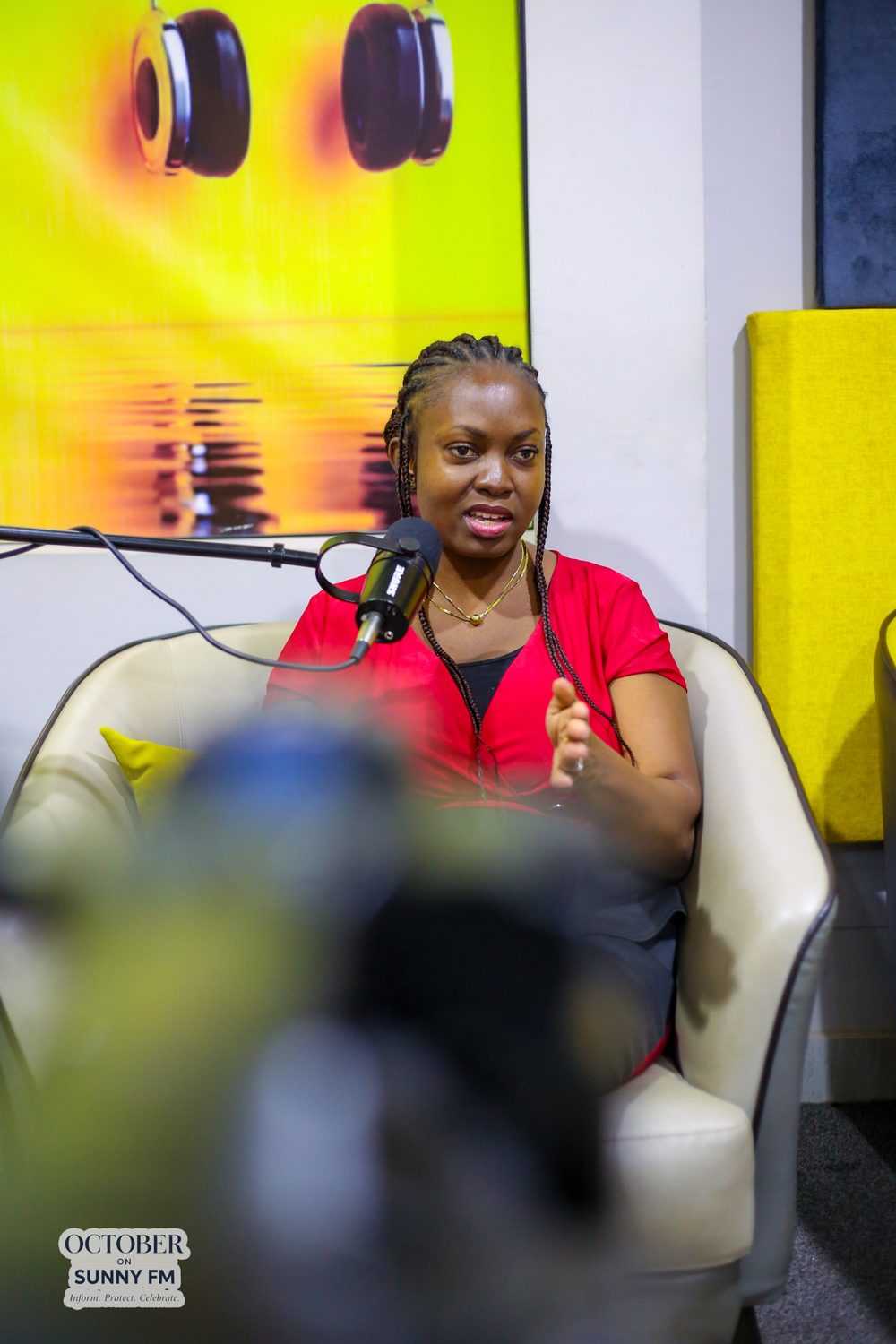 In the Sunny FM studio