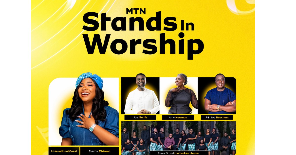 MTN Stands in Worship Takoradi 2026: Mercy Chinwo, Joe Mettle Headline Gospel Concert at Palms by Eagles