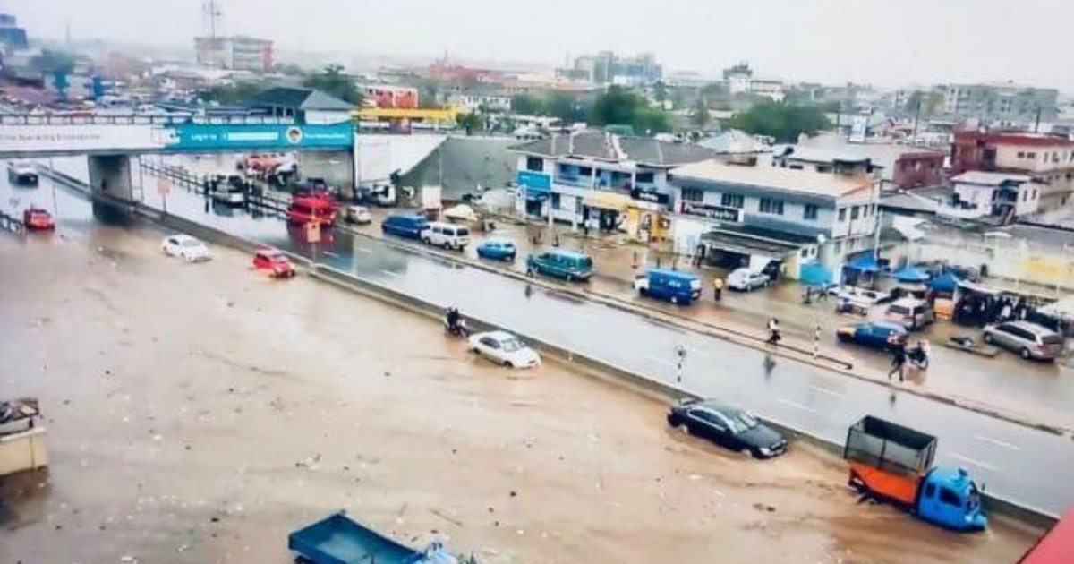 Heavy Rains Trigger Flooding Across Accra, Disrupting Traffic and Daily Activities